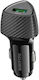 Borofone BZ31A Car Charger 18W with One Port 1xUSB-A Black Color
