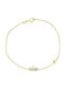 Senzio Belibasakis Kids Bracelet from Gold 9K with Crown & Stones