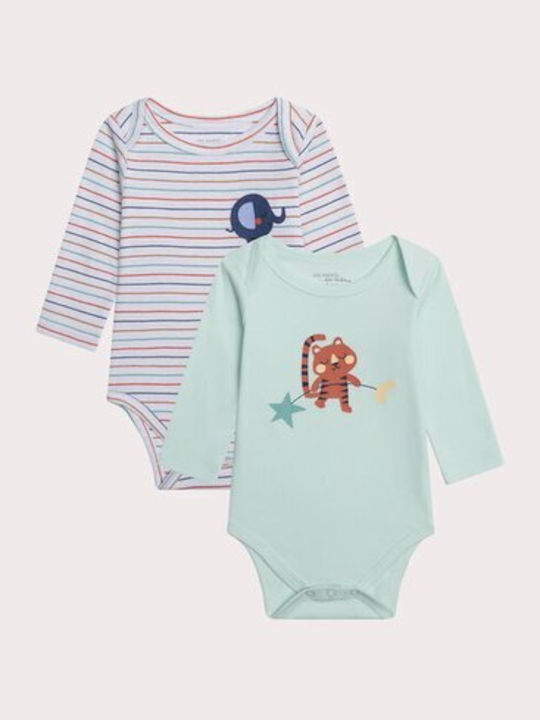Dpam Baby Bodysuit Long-Sleeved Blue 25WH1445BDL