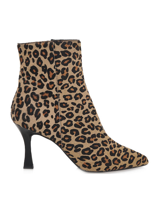 Leder Stiefeletten Damen Mehrfarbig