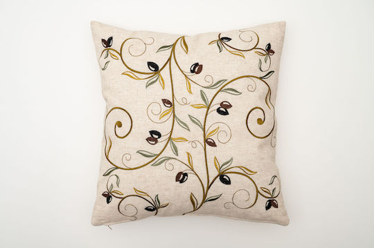 F&L Dekorativer Kissenbezug Khaki 45x45cm
