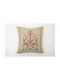 F&L Decorative Pillow Case Beige & Burgundy 45x45cm