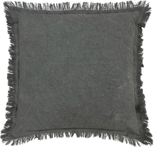 Sofa-Kissen aus 100% Baumwolle Grau 45x45cm