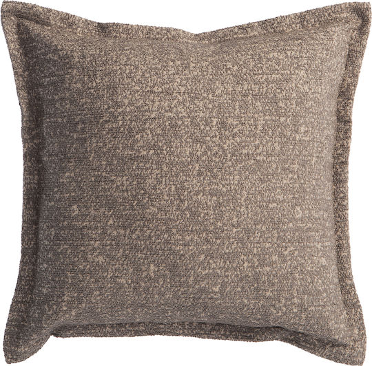 Nef-Nef Homeware Μαξιλάρι Καναπέ Home από Βελούδο Stone 50x50εκ.