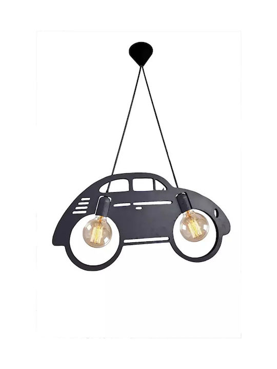 Kids Room Light Car Shape Black 30 X 56 Cm