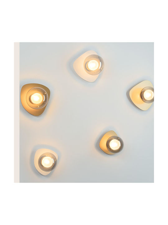 Zambelis Lights Φωτιστικό Τοίχου με Ντουί G9 Λευκό