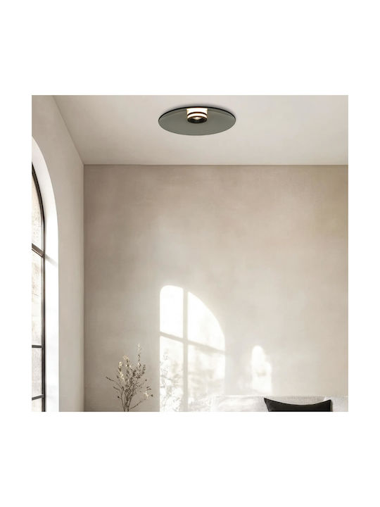 Zambelis Lights Ceiling Mount Light Black with Integrated LED