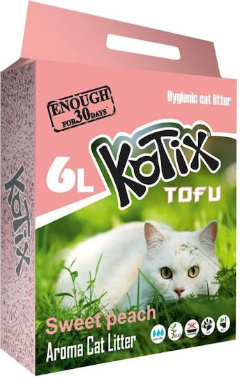 Tofu Kotix Cat Litter with Scent Peach 2.5kg / 6lt