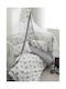 Vesta Home Baby Crib Sheets Fitted Cotton Set Gray 120x165cm 3 Pieces