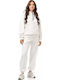 Women's Sweatshirt Hooded Ecru