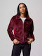 Fire Side Ii Sherpa Full Women's Cardigan with Zipper Burgundy
