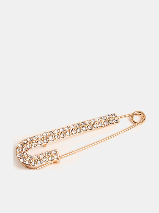 Καρφίτσα Strass Χρυσό Χρυσό