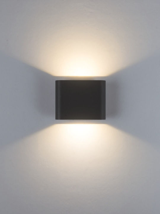 Zambelis Lights Wall-Mounted Outdoor Light LED IP65 6W Double Beam