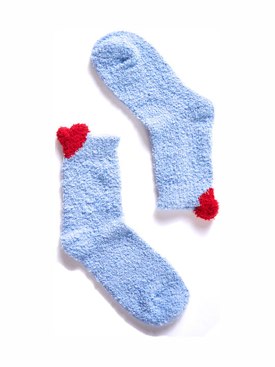Damentaschen Fleece Herz Blaue