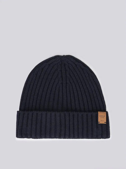 Beanie Beanie with Rib Knit in Blue color