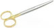 Medical Scissors Metzenbaum Gold Handle Straight Tc 12cm