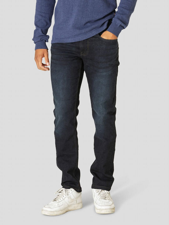 Men's Jeans Pants Elastic Dark Blue