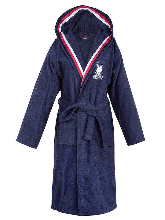 Greenwich Polo Club 3063 Bathrobe with Hood Nav...