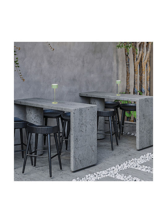 Zambelis Lights Table Lamp LED with Green Shade and Base