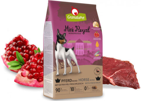 Granata Pet Foods Royal 1kg Dry Food for Small Breed Dogs with Pomegranate