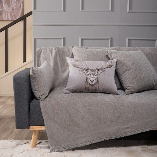 Teoran Basic Four-Seater Sofa Throw Chenille 180x350cm 07 52017275