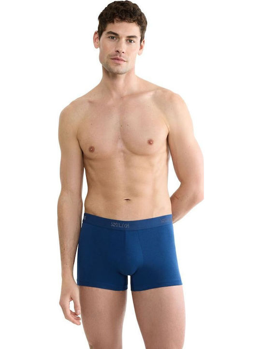 Sloggi Ανδρικά Μποξεράκια Ανθρακί/μπλε 2Pack