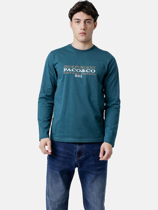 Paco & Co Tricou Albastru Petrol