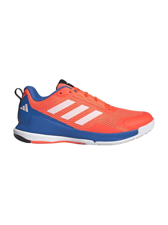 Novaflight 2 Sport Shoes Volleyball Team Solar Orange / Zero Metalic / Bright Royal