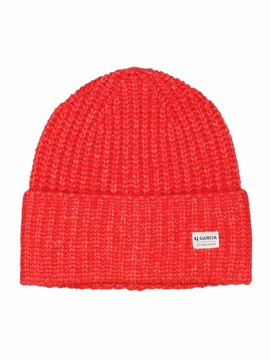 Beanie Unisex Σκούφος Πλεκτός σε Πορτοκαλί χρώμα