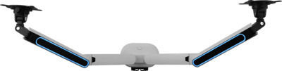 One For All Stand Desk Mounted for 2 Monitors with Arm White (DM8220)