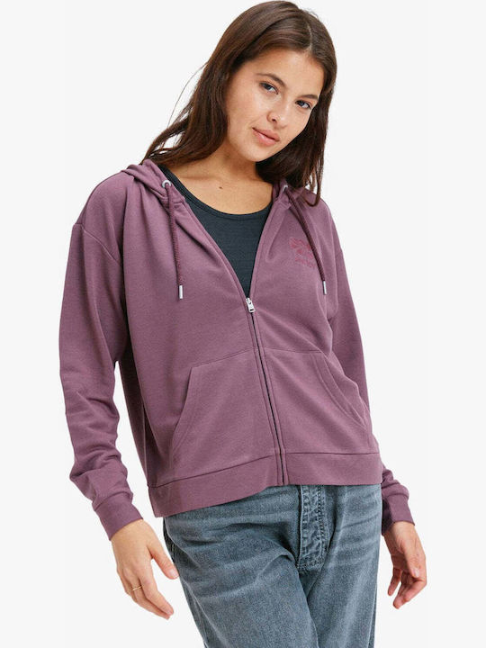 Surfing By Daylight Women's Sweatshirt Jacket Hooded Huckleberry