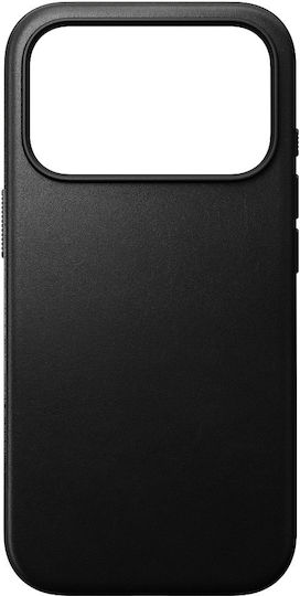 Nomad Modern Back Cover Δερμάτινο 0.85mm Μαύρο (iPhone 18 Pro / 17 Pro)