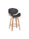 Табуретка Бар с гръбнак Дърво Black, Brown 52x55x107бр