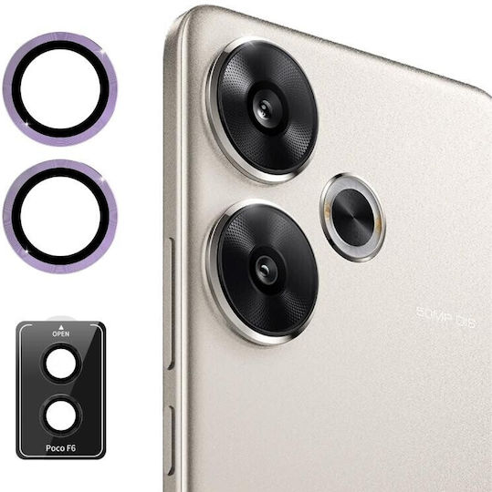Enkay Camera Protection Tempered Glass Purple for the Xiaomi Poco F6 5G