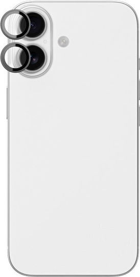 AmazingThing Προστασία Κάμερας Tempered Glass Μαύρο για το iPhone 17
