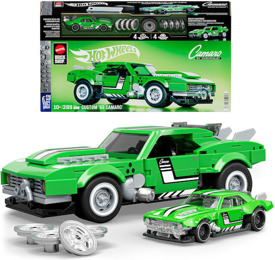 Mattel Brick Shop Building Blocks Hot Wheels Speed Series Camaro for 10+ Years 289 Pieces
