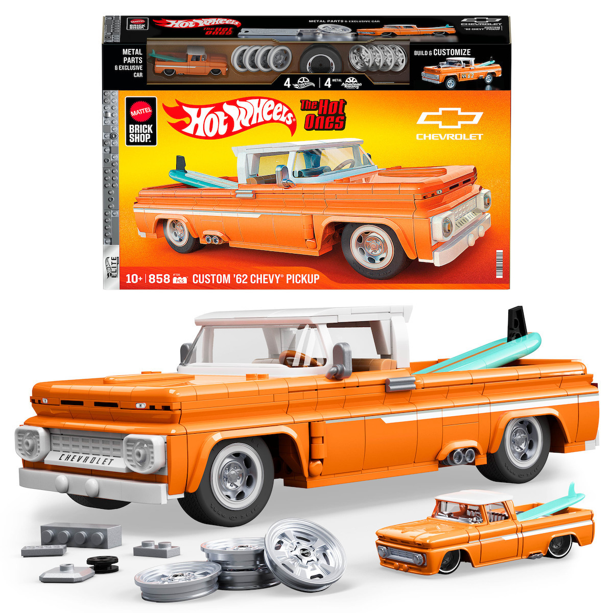 Mattel Brick Shop Cuburi de Construit Custom 62 Chevy Pickup