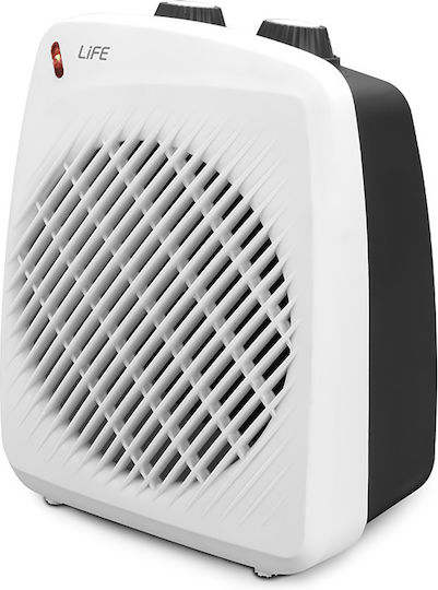 Life Bonfire Fan Heater Room Floor Alb 2000W