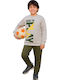 Kinder Sweatpants Set - Jogginganzug Grey-olive 2Stück