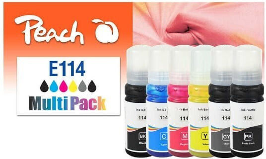 Peach Compatible Inkjet Printer Ink Package Epson 7000 Pages 70ml Black 1pcs