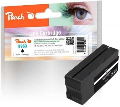 Peach Compatible Inkjet Printer Ink HP 963XL 42.5ml Black 1pcs