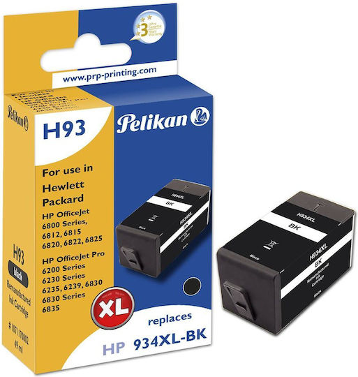 Pelikan Compatible Inkjet Printer Ink HP C2P23AE HP934XL Black 1pcs