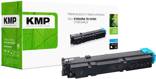 KMP Συμβατό Toner για Laser Εκτυπωτή Kyocera TK-5370C 5000 Σελίδων Κυανό