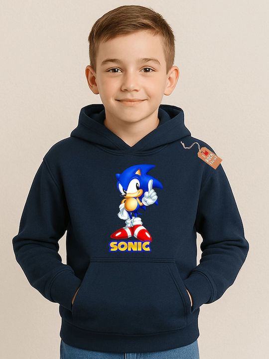 Rock Deal Παιδικό Φούτερ με Κουκούλα Μπλε Navy ...