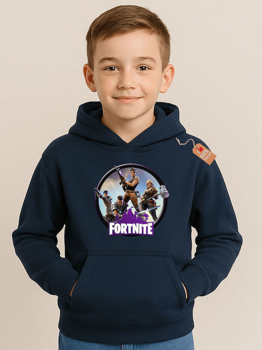 Rock Deal Παιδικό Φούτερ με Κουκούλα Μπλε Navy ...