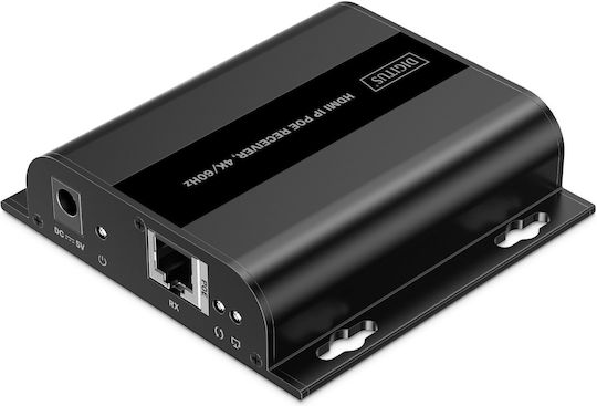 Дистрибутор Hdmi Digitus Ip Poe Ресийвър 4k/60hz Черен