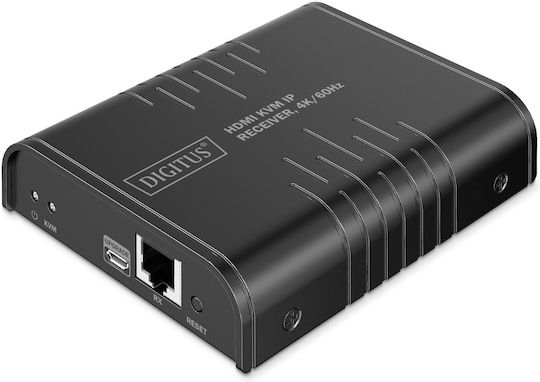 Дистрибутор Hdmi Digitus Kvm Ip Приемник 4k/60hz Черен