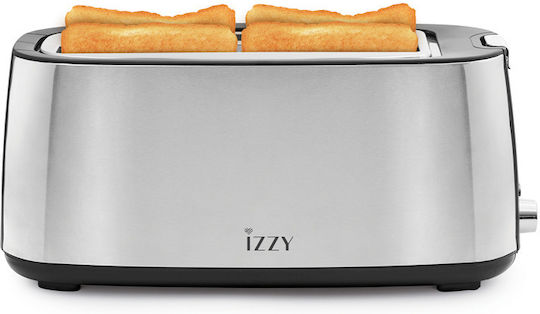 Izzy Toaster 4 Slots 1400W Inox