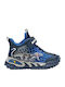 Kinder Sneakers mit Klettverschluss & Lichtern Blau