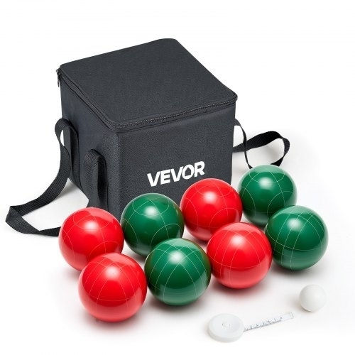 Vevor Bocce Ball Set Bocce Ball Game Set 107 Mm 8 Resin Balls 2 Colors Beach